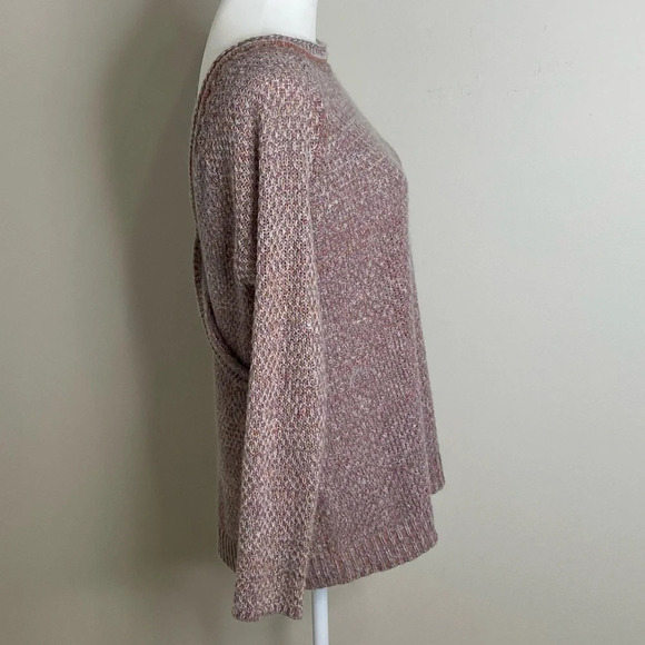 HINGE Sweater Womens Faux Wrap V-Neck Back Long Sleeve Lightweight Cozy … - Picture 4 of 9